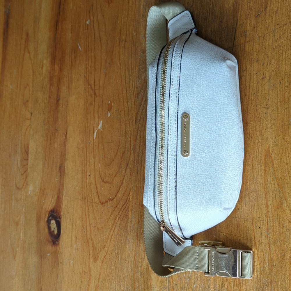 Michael Kors white fanny pack